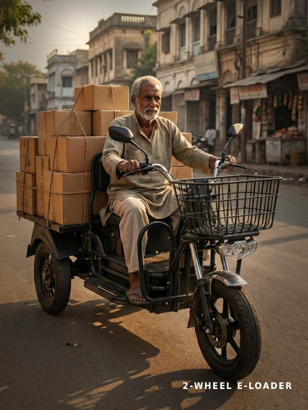 Two-Wheel E-Loader - Commercial Electric Vehicle in Ranchi