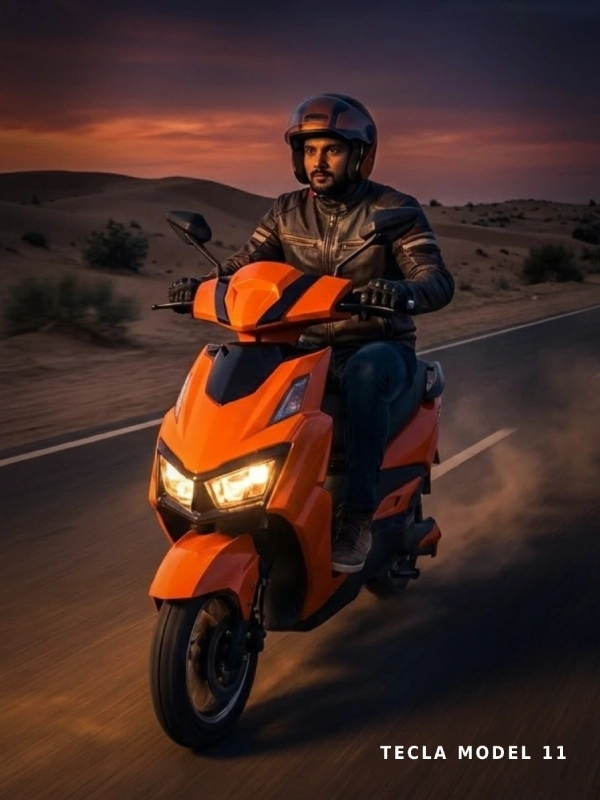 Tecla Model 11 - Premium Electric Scooty with LED Projector in Ranchi